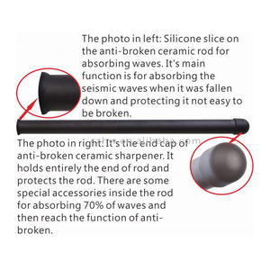 Aiguiseur de couteaux en céramique à grain extra fin, écologique, résistant aux chocs et breveté - Product Image 3