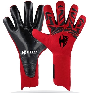 ยางลาเท็กซ์คุณภาพสูงสำหรับสัมผัสฝ่ามือด้านหน้า  ยางลาเท็กซ์โฟมหนาสำหรับด้านหลัง  ผสมซิลิโคน  แบบไฮบริด  สายรัดถอดได้  ออกแบบตามสั่ง - Product Image 6