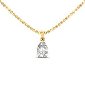 Pendentif solitaire infini en diamant de laboratoire taille poire, étincelant, élégant et classique, cadeau de bijoux pour femme pour occasion spéciale - Product Image 5