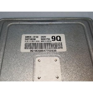 Module de commande du moteur (ECU) Tosca 2006-2011 d'occasion, GENUINE 96801794 - Product Image 5