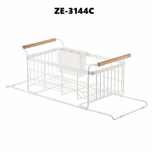 Panier de rangement pliable en acier inoxydable fait main de qualité supérieure, idéal pour la table, la vaisselle, le four et les accessoires informatiques, qualité export, sûr et compatible lave-vaisselle et four. - Product Image 2
