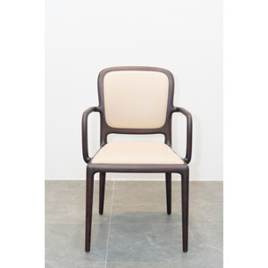 Modern Solid Walnut Wood Dining <b>Chair</b> Premium Top Grain Leather Upholstered Seat and <b>Back</b> for Home Hotel PISANO - Product Image 3