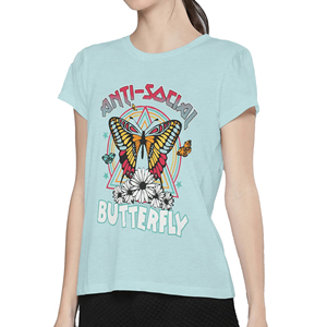 T-shirt ample respirant à manches courtes pour femme – Haut de sport décontracté pour l'été – Vêtement streetwear tendance - Product Image 1