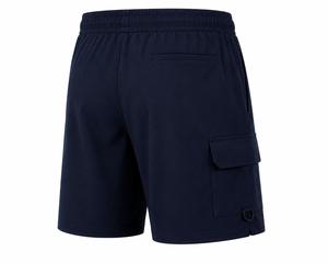 Pantalones Cortos Cargo para Hombre, Color Azul Marino, Ecológicos, Cintura Media, con Cordón, Impermeables, de Secado Rápido, Transpirables, Casuales, 100% Poliéster, Gran Venta - Product Image 3