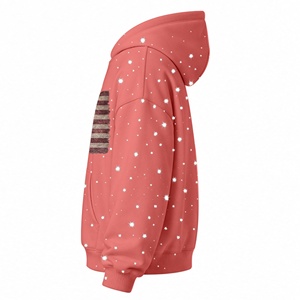 Hoodie Streetwear Oversize de Qualité Supérieure, Couleur Rose Foncé, Nouveau Design, en Coton, Meilleure Vente - Product Image 6