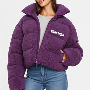 Chaqueta de Invierno Acolchada Personalizada OEM/ODM con Forro de Algodón Transpirable, Diseño de Contraste de Color, Talla Grande, Chaqueta de Moda - Product Image 1