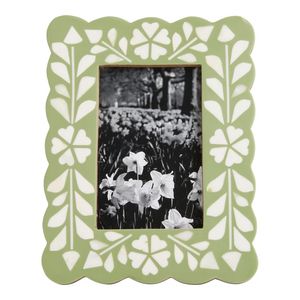 AUREVIA CRAFTS Nuevo Diseño Ecológico, Marco de Fotos con Incrustaciones de Hueso Hecho a Mano en India, Impresión Tipográfica, Accesorios de Mesa - Product Image 3