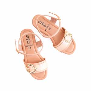 Sandalia Formal Tacón Rosa Niña Modelo KD9852 - Product Image 1