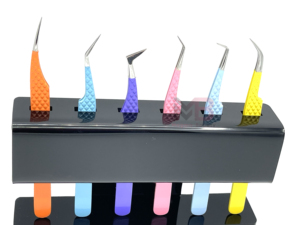 German Quality Eyelash Extension Tweezers Hot Selling Tools Smooth Tip 6pcs Colorful <b>Set</b> for Lash Extension - Product Image 4