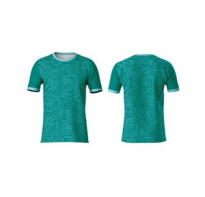 T-shirt de sublimation haut de gamme pour homme, 100 % polyester jersey, respirant, motif abstrait moderne, coupe confortable pour un usage quotidien décontracté - Product Image 1