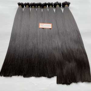 Usine de haute qualité vente en gros trame de cheveux humains vierges à double tirage extension de cheveux raides toutes couleurs prix usine - Product Image 3