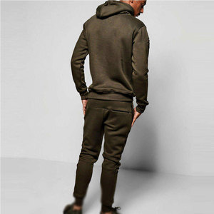 Wholesale Price Best Quality Men <b>Distressed</b> Hooded Plus Size Printed Tracksuit 100% Cotton Winter Outdoor Wear - Product Image 3