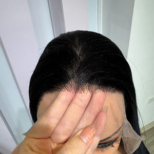 Prix de gros 100% brut vierge vietnamien perruque de dentelle humaine trame os droit bleu Piano couleur Super Double Drawn Extensions de cheveux - Product Image 5