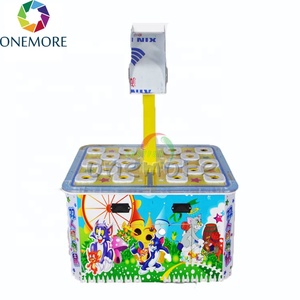 Máquina de <span class=keywords><strong>Juego</strong></span> de Topos Operada con Monedas para Dos Personas, Juguete de Madera para Aliviar el Estrés con Llavero de Topo y Marmota - Product Image 2
