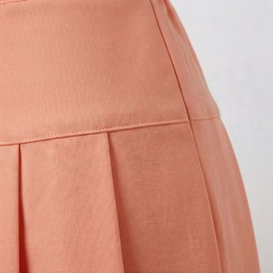 Mini-jupe plissée pour femmes, taille élastique, couleur unie, confortable, à porter en toutes saisons - Product Image 5