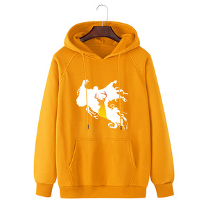 เสื้อฮู้ดสีขาวแบบยูนิเซ็กซ์ พิมพ์ลายกวาง สไตล์ลำลองสำหรับฤดูใบไม้ร่วง มีกระเป๋า ดีไซน์พอดีตัว ผลิตจากผ้าฝ้ายถัก - Product Image 6