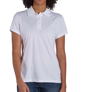 เสื้อโปโลแขนสั้นถักแบบลำลองสำหรับผู้หญิง ผลิตจากวัสดุรักษ์โลก แห้งเร็ว รับสกรีนโลโก้ ขายส่ง ระบายอากาศได้ดี - Product Image 1