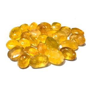 Saphir Jaune Facetté Naturel Qualité Bijoux Vente en Gros Certifié par un Certificat Tierce Partie 6-15mm Chanthaburi Fabrication de Bijoux - Product Image 1