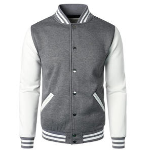 Men's Varsity <b>Jacket</b> <b>Leather</b> Sleeves and Body Custom College Style Letterman Baseball Coat - Product Image 4