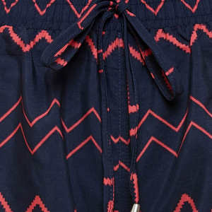 Shorts décontractés d'été pour femmes à imprimé zigzag et taille élastique - Product Image 6