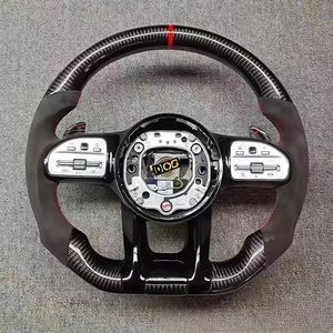 Volant de direction en cuir pleine fleur personnalisé DOS pour <span class=keywords><strong>Mercedes</strong></span> Benz, adapté aux modèles BCE GLS <span class=keywords><strong>GLA</strong></span> SC63W205W204W2132012-<span class=keywords><strong>2021</strong></span>, nouvelle modification - Product Image 3