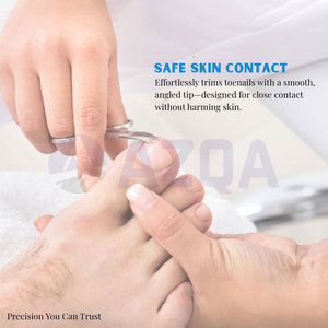 Ciseaux à ongles professionnels en acier inoxydable, droits, portables et robustes, pour ongles épais et incarnés, soins des pieds - Product Image 6