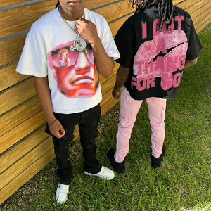 Custom Wholesale Manufacture Men's t Shirt High Quality Streetwear <b>Blank</b> T Shirt 250 Gsm Heavy <b>Weight</b> Print logo T Shirt for OEM - Product Image 2