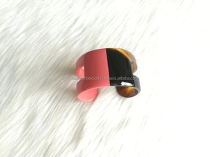 Brazalete de cuerno de búfalo rojo y negro a la moda para mujeres y niñas, estilo Animal ecológico de alta calidad, aspecto hermoso, exportación mundial Falak - Product Image 5