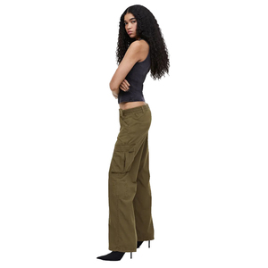 Outfitize International Custom Logo Women Cargo <b>Pants</b> Wholesale <b>Mesh</b> Panel Breathable Gym Workout Trousers Athletic Wear Bulk - Product Image 4