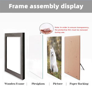 R-<b>Frame</b> 5" 6" 7" 8" 10" Wooden <b>Frame</b> <b>Wall</b> Decor Tabletop Display 4x6 5x7 6x8 8x10 Wood Photo <b>Frame</b> - Product Image 3