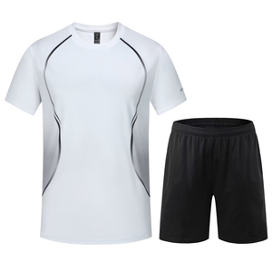 Custom Winter Hooded Solid <b>Jogging</b> <b>Suit</b> Two Piece Short Set 100% Cotton Blank T Shirt and Shorts for Men - Product Image 1