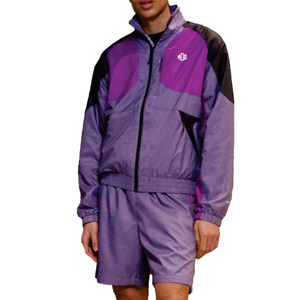 Custom 2-Piece Pleated Nylon Breathable Running Suit UV Light Reflective Windbreaker Tracksuit <b>Zip</b> <b>Up</b> <b>jacket</b> for men Shorts Set - Product Image 5
