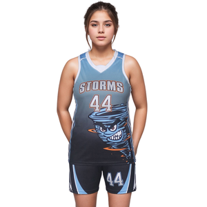 Uniformes de Baloncesto Personalizados por Sublimación para Mujer, Conjunto de Uniforme de Baloncesto Femenino de Secado Rápido y Transpirable, Uniforme Profesional para Entrenamiento de Equipo - Product Image 2