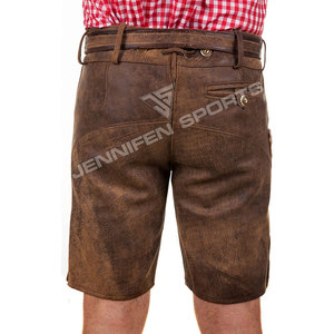 Costume bavarois en cuir suédé véritable fait main de haute qualité, Lederhosen traditionnel allemand, court, respirant, grande taille - Product Image 5