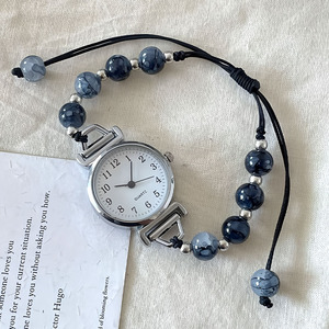 2026 New Factory Wholesale Nurse Student Quartz Watch <b>beaded</b> <b>bracelet</b> Gift wristwatch Rubber Women <b>Men</b> couple quartz watch - Product Image 2