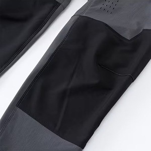 Pantalon de VTT mi-long en coton éco-responsable, léger, respirant, taille élastique, extensible dans 4 directions, hydrofuge aux genoux, haute qualité - Product Image 4