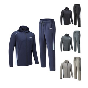 Ensemble de survêtement décontracté à capuche GAF personnalisé pour l'hiver, avec logo et marque privée, pour hommes, sweat-shirts et pantalons de jogging, 100% polyester, séchage rapide - Product Image 5
