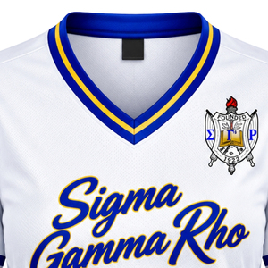 Camiseta de Fútbol Femenina Sigma Gamma Rho SGRho, Camiseta Deportiva Personalizada de la Hermandad Griega, Uniforme Deportivo Personalizado para Equipos - Product Image 3