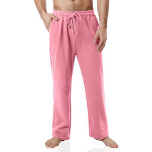 Pyjama décontracté léger pour homme - Tissu confortable en polyester/coton respirant pour la nuit - Product Image 1