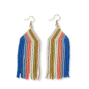 Pendientes Artesanales de Estilo Étnico Clásico con 41 Cuentas de Algodón, Ligeros, Bordados, Personalizables, con Cristales, Accesorios de Moda - Product Image 4