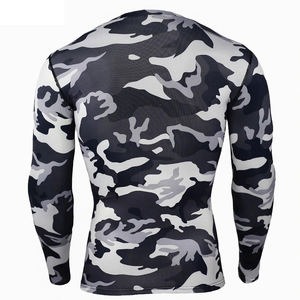 Camiseta Deportiva de Manga Larga con Compresión y Camuflaje, Ligera, de Secado Rápido, Transpirable y Elástica para Artes Marciales y Gimnasio - Product Image 4