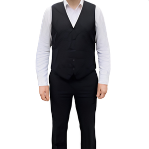 <b>Waistcoat</b> Vest Double Breasted <b>Tweed</b> Formal Vintage Lapel Buttons Pockets Men <b>Women</b> Plus Size Elegant Heritage Classic Polyester - Product Image 1