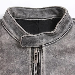 Chaqueta de moto de cuero PU negra para hombre con forro de piel sintética, cierre de cremallera, cinturón, abrigo de invierno para motociclista, abrigo grueso de piel todo en uno para mujer - Product Image 6