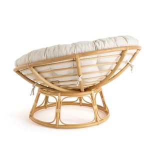 <b>Cheap</b> price rattan papasan modern style swivel saucer <b>chair</b> natural round <b>egg</b> shape <b>chairs</b> - Product Image 4