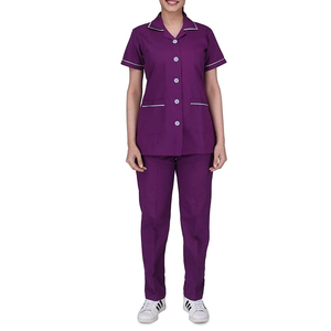 Vente en gros usine : Ensembles de blouses médicales personnalisables avec logo pour infirmières et médecins, vestes d'uniformes médicaux à manches courtes, blouses extensibles pour femmes et hommes - Product Image 4