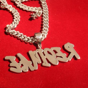 Colgante de Letra con Moissanita de Corte Redondo Estilo Hip Hop, Chapado en Plata de Ley 925, Unisex, para Uso Diario - Product Image 5