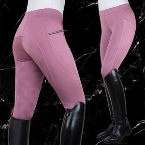 Culotte d'équitation de luxe pour femme, haute qualité, en cuir Bicast couleur personnalisée, avec compression et maintien de la selle, durable, taille haute, Plus - Product Image 4