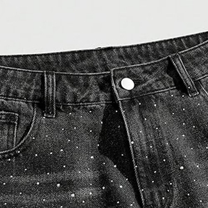 Pantalones Cortos Vaqueros Baggy Personalizados para Hombre, Estilo Jorts, Rotos y Desgastados - Product Image 5