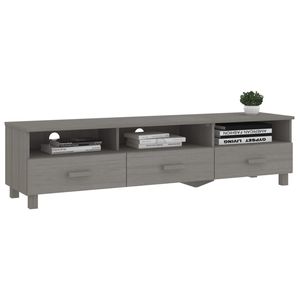HAMAR grigio chiaro legno massello pino TV Stand 62.2 "x 15.7" x 15.7" - Product Image 6