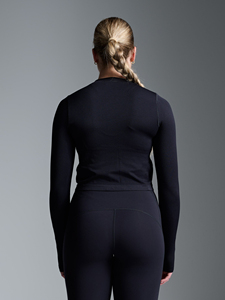 เสื้อยืดแขนยาวลำลองผู้หญิง คอกลม ผ้าฝ้ายยืด แฟชั่นเรียบง่าย - Product Image 5